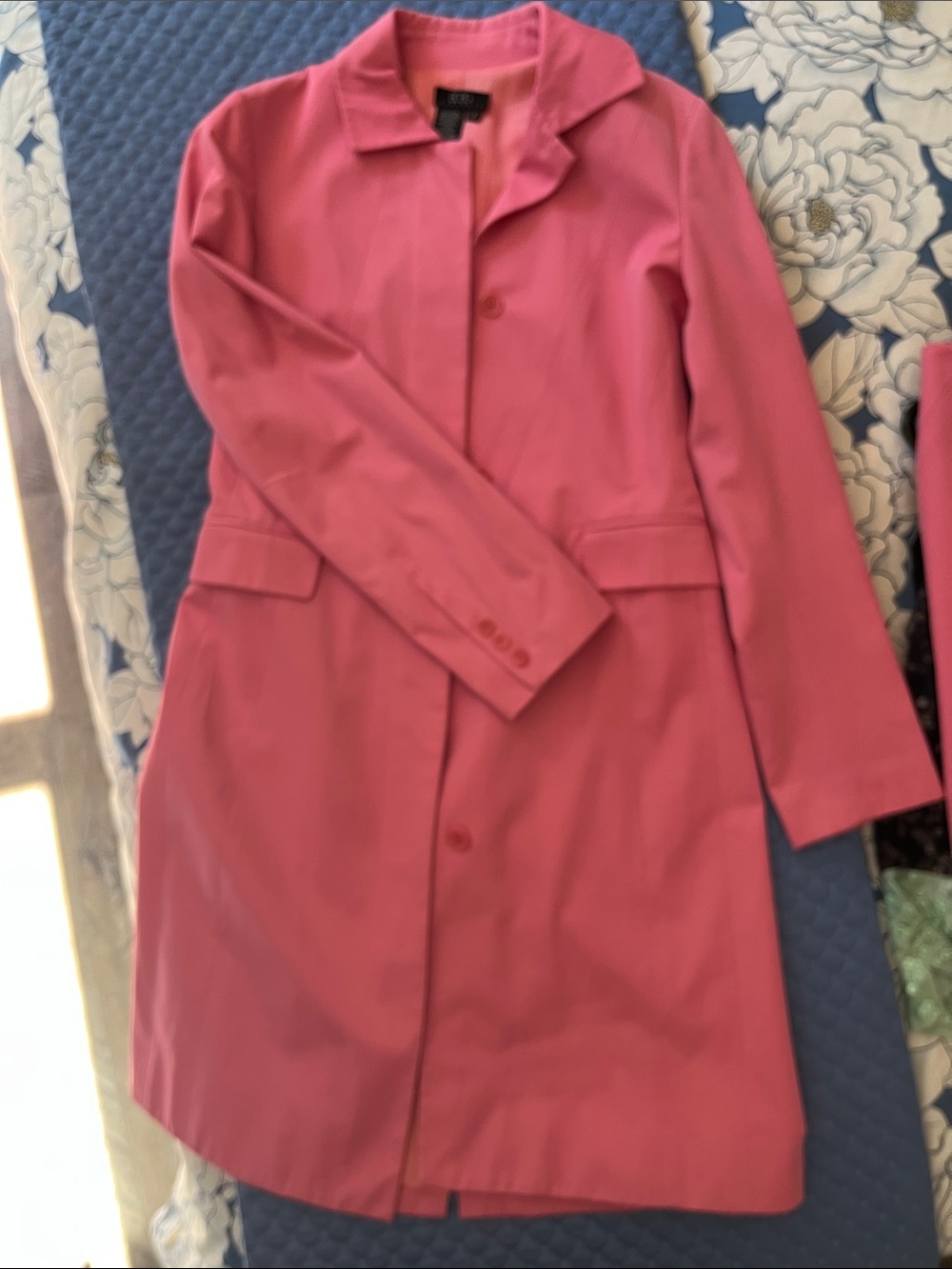 BCBG Bubblegum Pink Single-Breasted Blazer Coat